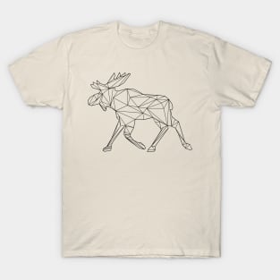 Moose or Elk in low poly style T-Shirt